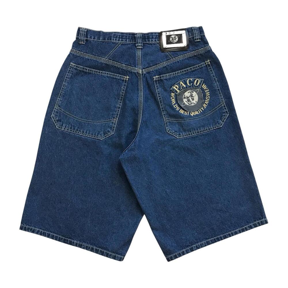 Vintage Paco Jean Shorts Mens Size 30 Carpenter Skater Baggy Jorts Denim Y2K